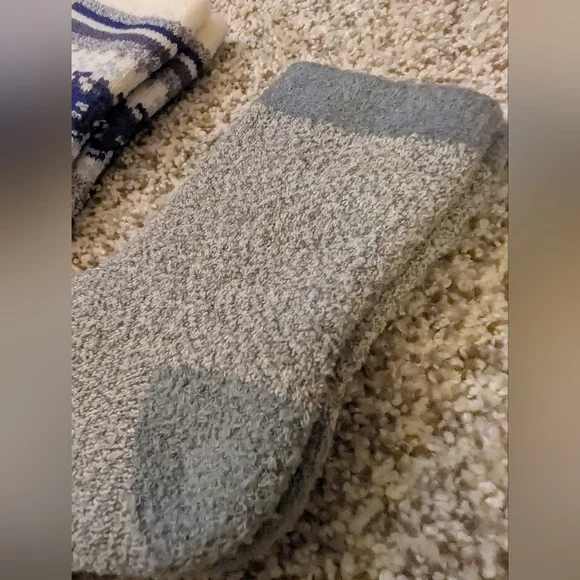 Women's NorthEast Cozy Cabin Socks Blue Gray - Picture 4 of 4